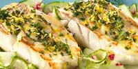 Просто отварная, но очень вкусная рыба!